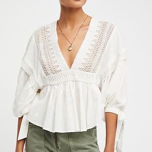 Free People Drive You Mad Blouse